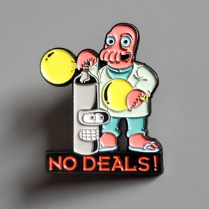 No Deals Balloon Alien Cartoon Enamel Lapel Hat Pin