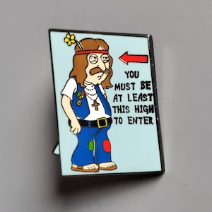 10 Pack of Hippy Cartoon Hippie Enamel Lapel Hat Pins Wholesale Pin Lot