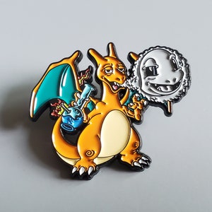 10 Pack of Japanimation Anime Dragon Turtle Cartoon Metal Enamel Lapel Hat Pins Wholesale Pin Lot