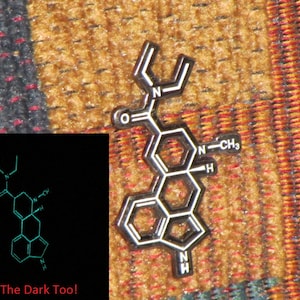 Glow In The Dark Molecule Festival Tour Lapel Hat Pin