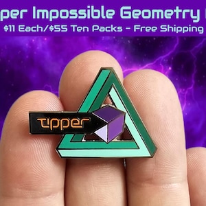 Impossible Geometry Sacred G Triangle Dubstep Bass Music Riddim DJ Metal Enamel Lapel Hat Pin