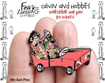 Pin de solapa esmaltado con forma de tigre de Hunter S. Thompson en la película Miedo y asco en Las Vegas