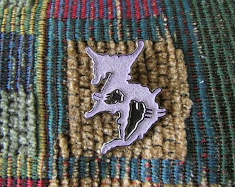 ZD Purple Glow in the Dark Bass Music Dubstep Enamel Lapel Hat Pin