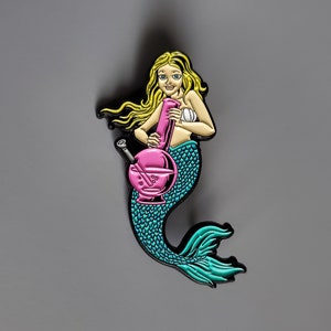 10 Pack of Mermaid Cartoon Metal Enamel Lapel Hat Pins Wholesale Pin Lot