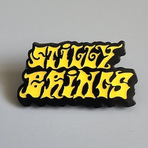BMFS Black & Yellow Stilly Brings Parody Enamel Metal Lapel Hat Pin