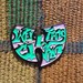 1990's Hip Hop 90's Rap Wu Street Art Graffiti Teal & Purple Enamel Lapel Hat Pin 