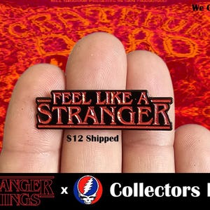 Dead Head Feel Like A Stranger SciFi Horror Movie Parody Metal Enamel Lapel Hat Pin