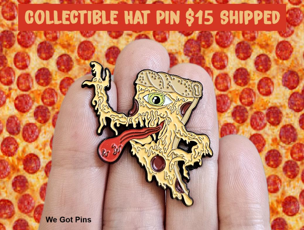 MADNESS ピンバッジ I Love Pizza Monster Zombie Metal Enamel Lapel Hat Pin - Etsy