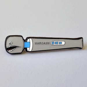 BMFS Wargasm Shark Mouth Teeth Vibe Metal Enamel Lapel Hat Pin