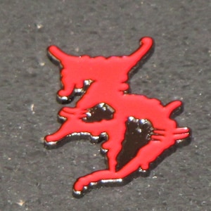 ZD Inspired Red & Black EDM Dubstep Bass Music Rave DJ Enamel Lapel Hat Pin