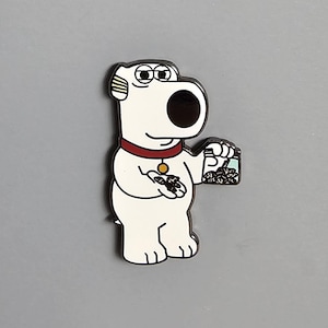 Mushroom Shroom Cartoon Dog Metal Enamel Lapel Hat Pin