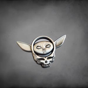 10 Pack 1980s Retro Alien Skull Skeleton Jam Band Rock n Roll Silver Metal Lapel Hat Pin Lot