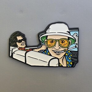 Hunter S Thompson Fear and Loathing in Las Vegas Enamel Lapel Hat Pin image 4