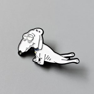 Cartoon Pervert Dog Metal Enamel Lapel Hat Pin