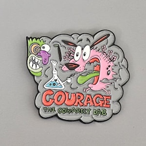Crazy Cartoon Dog Enamel Lapel Hat Pin