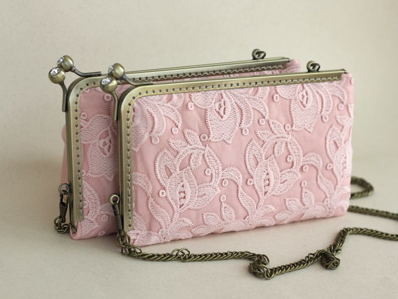 coral clutch bags for weddings