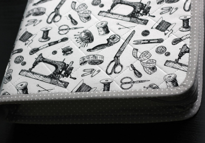 Cross Stitch Project Bag Hand Sewing Kit Embroidery Storage Travel Needlework Thread Organization image 13