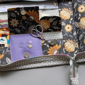Cross Stitch Project Bag Hand Sewing Kit Embroidery Storage Travel Needlework Thread Organization image 3