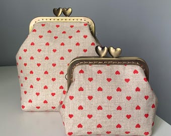 希少】Coach kiss lock mini Bag rare Pink Vintage Coach Hot Pink