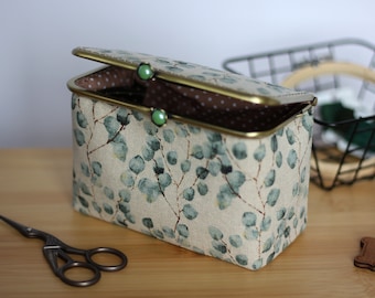 Custodia per scatola per cucito Custodia per strumenti per cucire Porta aghi da viaggio Punto croce Ricamo Quilting Forbici Keeper Borsa per progetti di lavoro a maglia Organizzatore