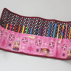 Pencil Roll Up Case Gift for Child Pen Brush Organizer Kids Children Travel Kit Pouch Art School Supply Case Colorful Cotton Make up Roll