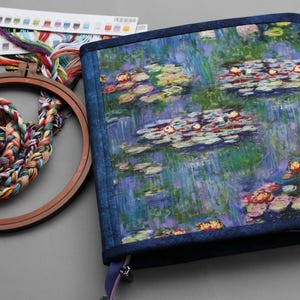 Cross Stitch Project Bag Hand Sewing Kit Embroidery Storage Travel Needlework Thread Organization image 11