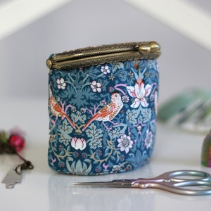 Mini Coin Purse for Thimble Sewing Storage Miniature Bag Cross Stitcher Small Pouch Embroidery Organizer, Earbuds Holder Wallet Pouch image 10