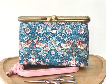 Project Box Case Sewing Tools Storage Cross Stitch Craft Organizer Crochet Knitting Notions Pouch