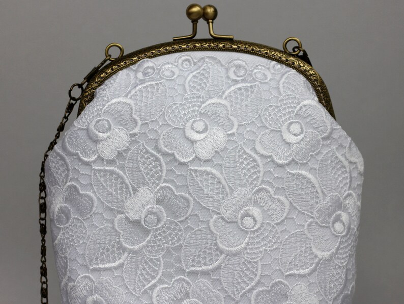 White Lace Bridesmaid Clutch Purse Wedding Bridal Clutch - Etsy