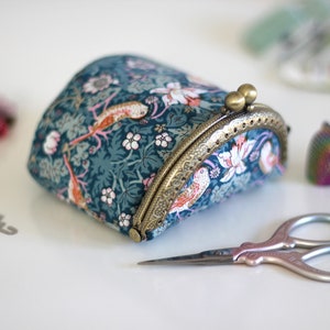 Mini Coin Purse for Thimble Sewing Storage Miniature Bag Cross Stitcher Small Pouch Embroidery Organizer, Earbuds Holder Wallet Pouch image 6