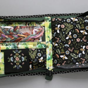 Cross Stitch Project Bag Hand Sewing Kit Embroidery Storage Travel Needlework Thread Organization image 10