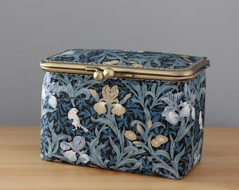 Needlework Box Case Cross Stitch Organizer: Sewing Thread Scissors Needle Pin Storage
