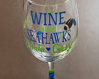 Wine and Seahawks kinda of GUY, BEER and Seahawks kinda of Guy, Guy Seahawks Gifts, Seattle gifts for Guys