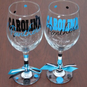 Carolina Panthers Glassware, Football, Sports Bar Glassware, Carolina Panthers Gifts, Carolina, Go Panthers image 9