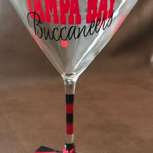 Tampa Bay Buccaneers Wine, Buccaneers Beer, Sports, Glassware, Tampa Bay Football, Fun Glassware Martini Glass