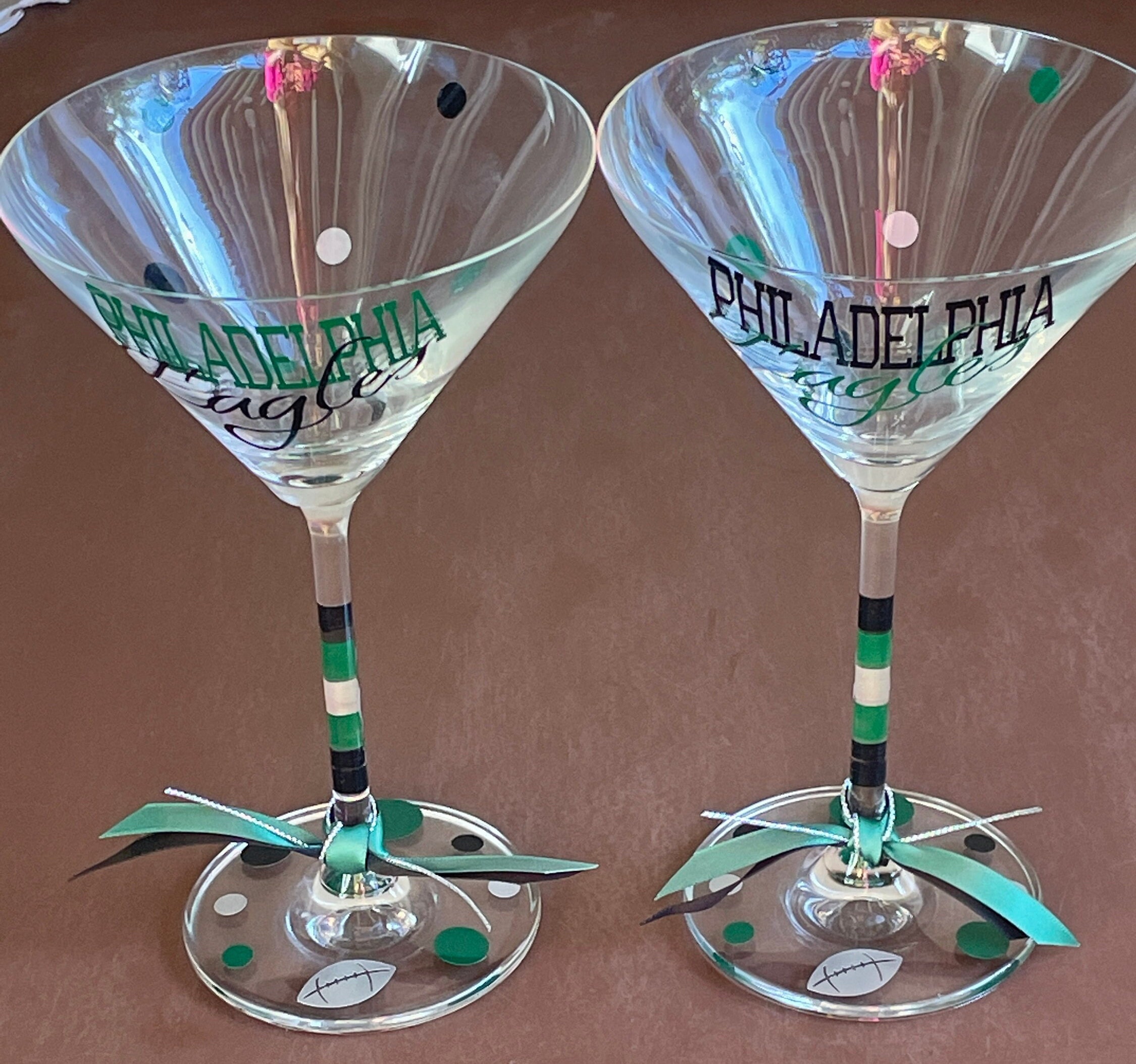 Emory Eagles 12oz. 2-Piece Traditional Martini Glass Set