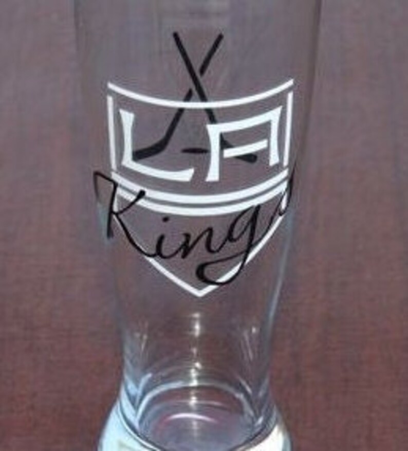 LA Kings Glassware Hockey Glassware Go Kings LA Kings Etsy