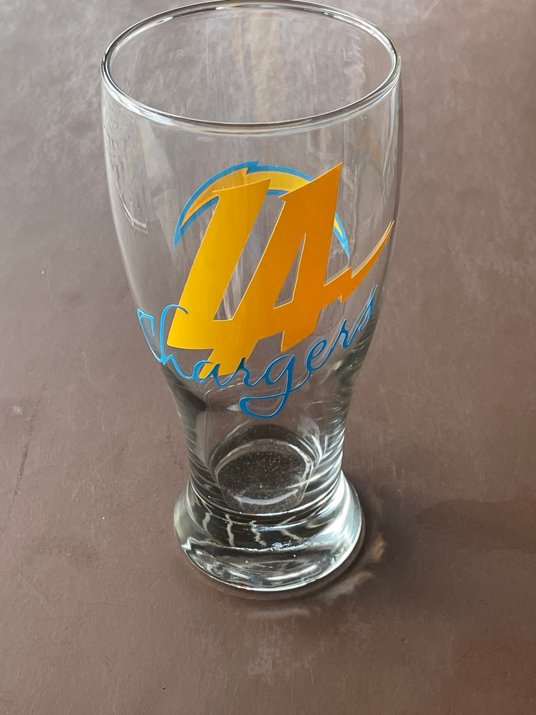 LA Chargers Wine Glass, Chargers Beer Glass, Pint Glass, LA Chargers