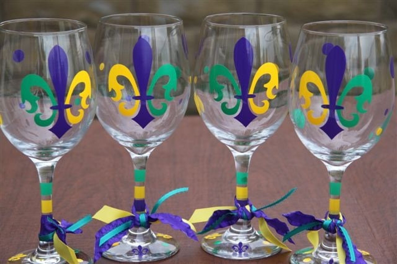 mardi gras glasses