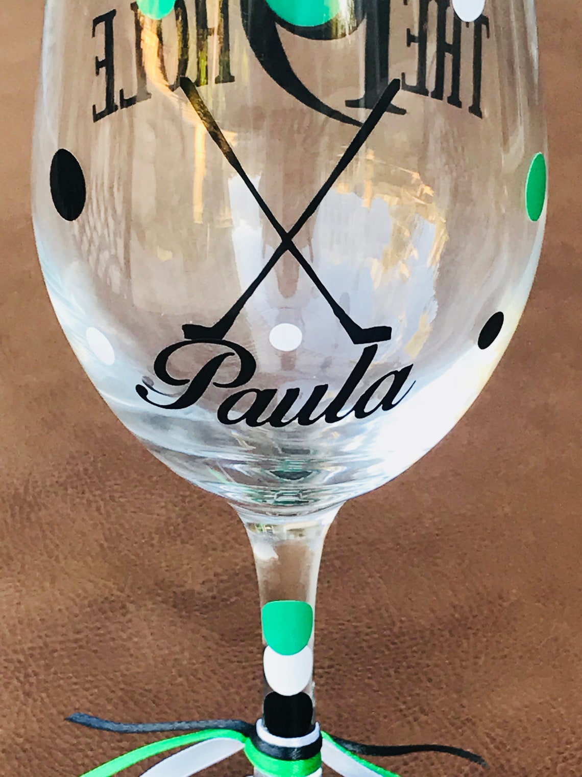 The 19th Hole Wine Glass Golf Fanatic Gifts Wine Glass Beer Etsy