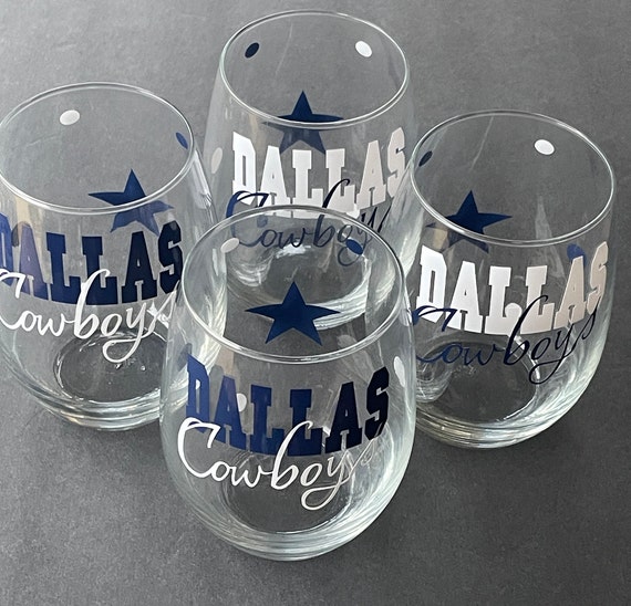 Dallas Cowboys Wine Tumbler Adorable Cowboys Gift - Personalized