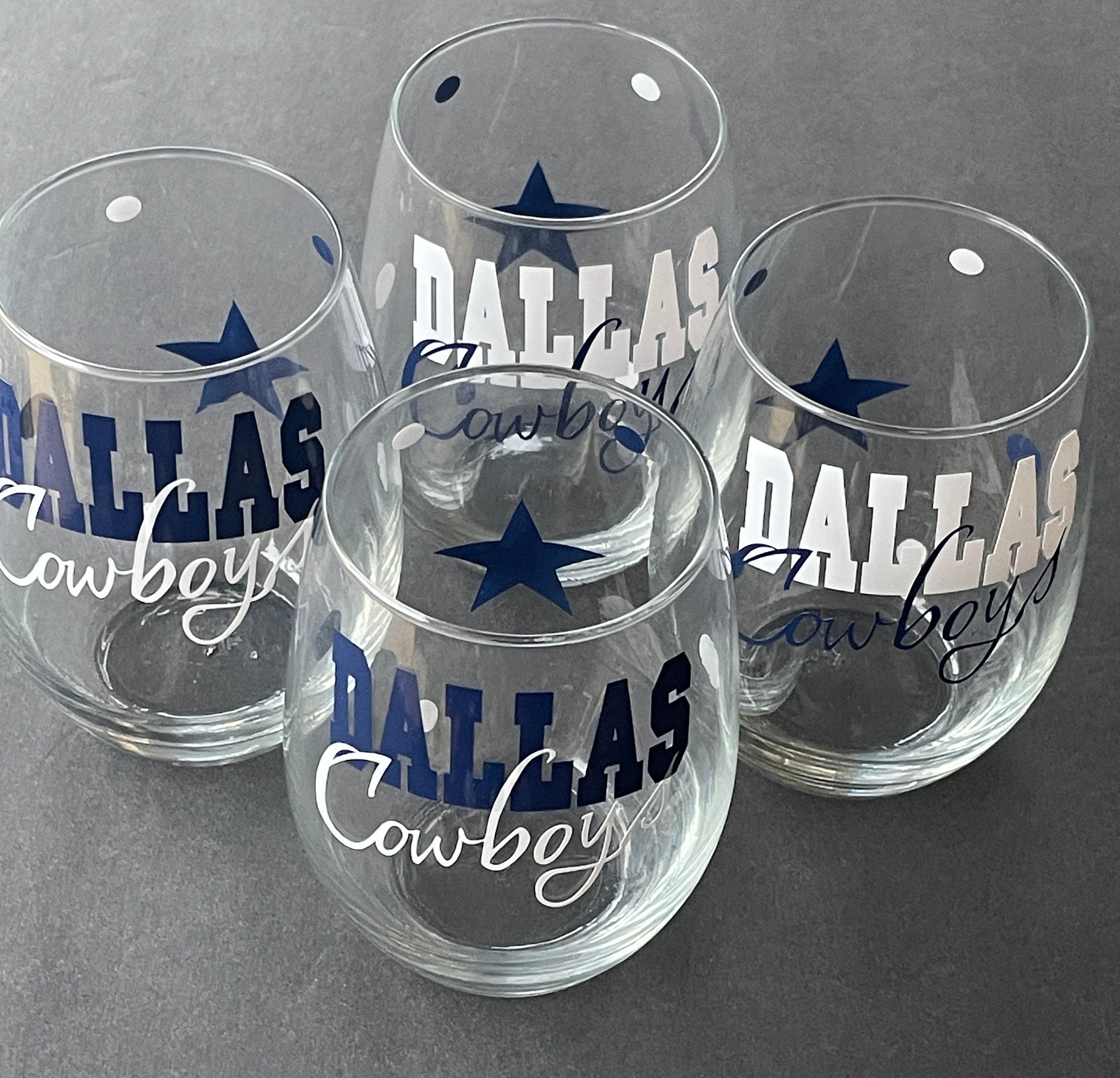 Dallas Cowboys Wine Tumbler Adorable Cowboys Gift - Personalized Gifts:  Family, Sports, Occasions, Trending