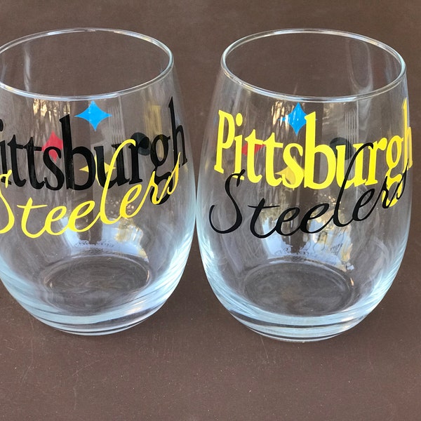 Pittsburgh Steelers, Sports Bar Glassware, Football, Go Steelers, Steelers Gifts! Valentines Gifts