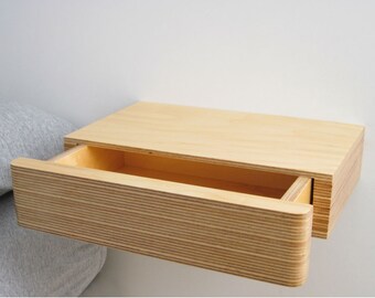 floating shelf with drawer