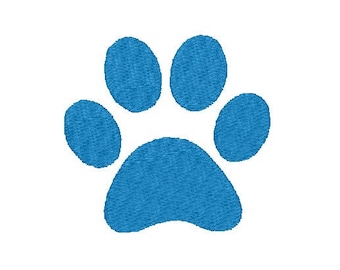 Paw Print Machine Embroidery Design - 4 Sizes - Instant Download Design