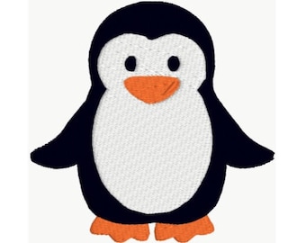 Penguin Machine Embroidery Design - 4 Sizes - Instant Download Design