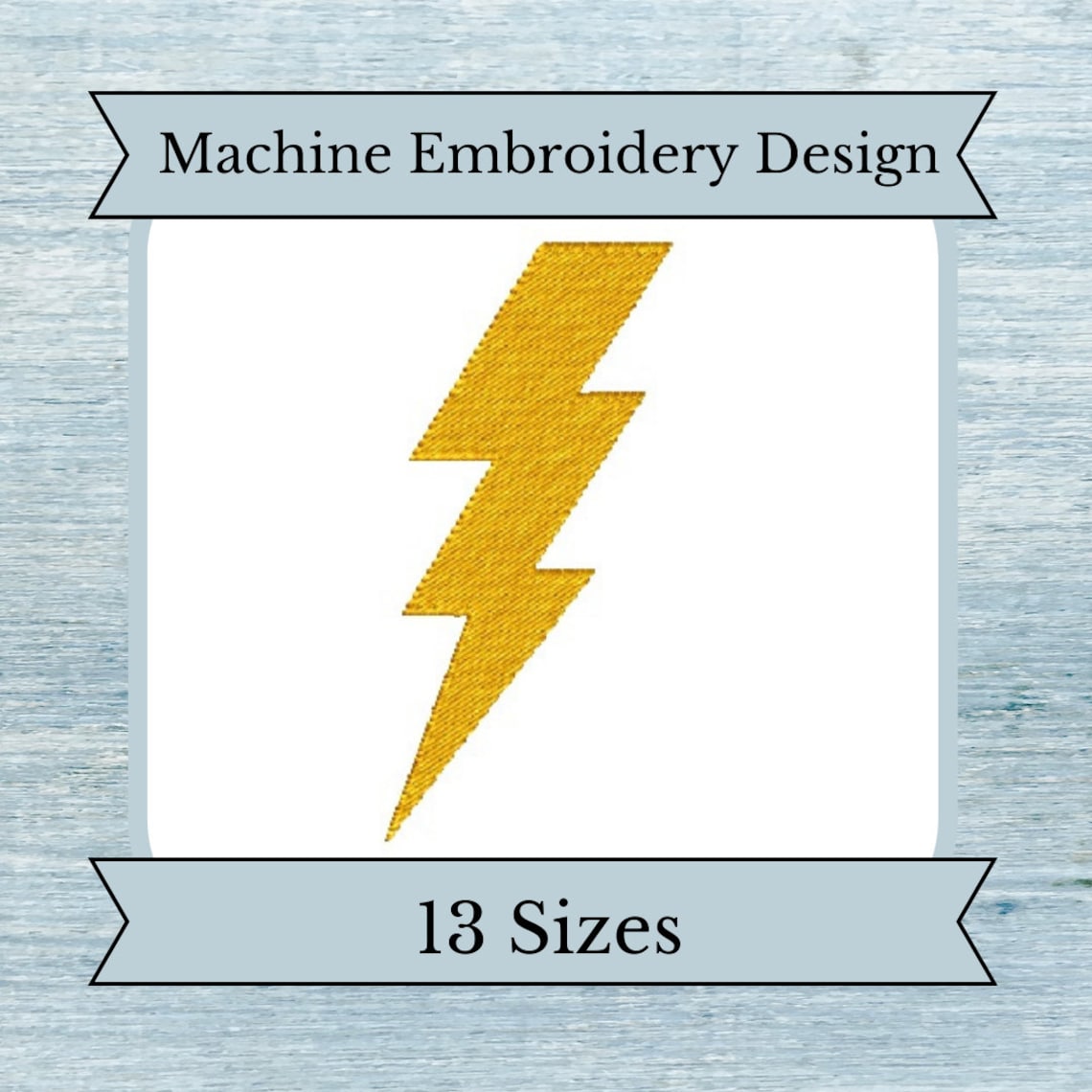 Lightning Bolt Machine Embroidery Design - 13 Sizes - Instant Download ...