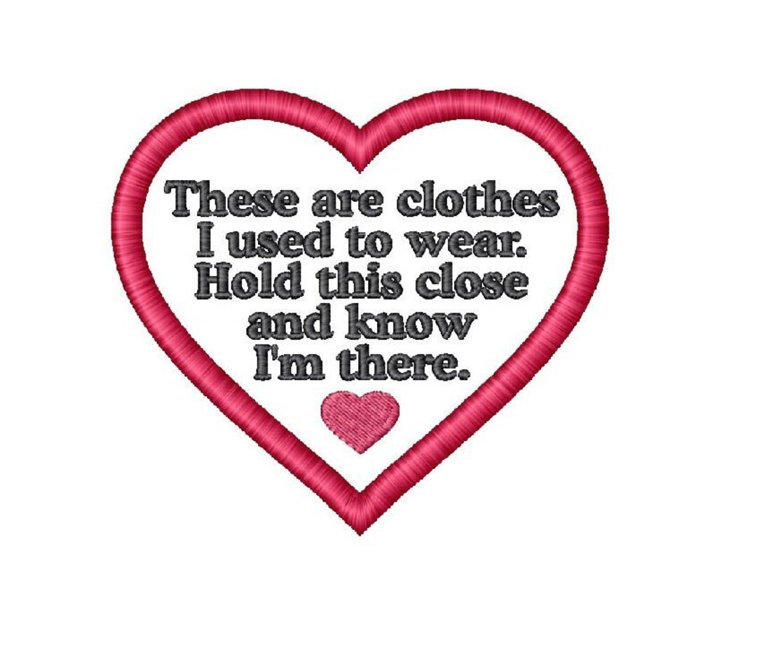 Memory Bear Poem Applique Embroidery Design 1 Size 4x4 - Etsy