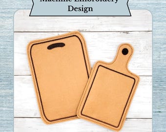 ITH Felt Cutting Boards Play Toy – In The Hoop Felt Food Embroidery Design – Play Kitchen Toy – Pretend Food for Kids - 4x4 Hoop and Larger