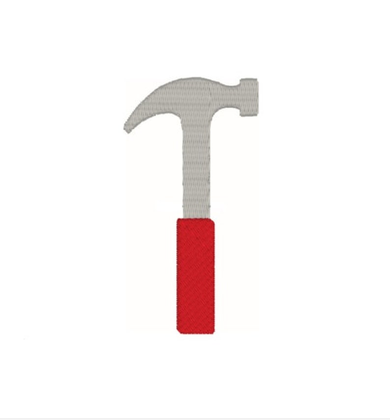 Hammer machine embroidery design 4 sizes instant download  etsy uk